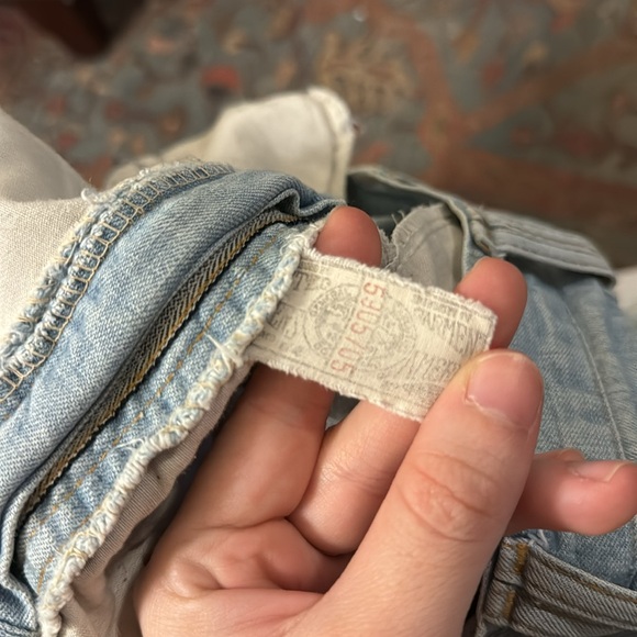 Vintage 70s Lee Jeans Wide Leg Light Wash High Rise - Picture 7 of 7